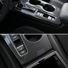 Load image into Gallery viewer, CKE for 11th Gen Civic Armrest Gear Panel Cover Trim Center Consoles Gear Shift Knob Interior Decoration Sticker for Honda Civic 2022 Sedan Hatchback Accessories with CVT - Carbon Fiber Style

