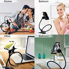 Load image into Gallery viewer, Car Smartphone Mount and Gooseneck Phone Holder with Long Arms for Desk Chair Bed Handsfree Cell Phone Stand Perfectly Fit iPhone and Any Other Devices
