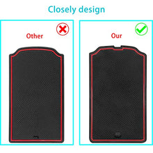 Load image into Gallery viewer, OMIMO Cup Holder Insert Fit for Honda Civic Accessories 2022+ 11th Gen Sedan Center Console Mat, Door Pocket Liners, Custom Interior Non-Slip Anti-Dust Pad, Rubber Mat (18 Pcs, Red Trim)
