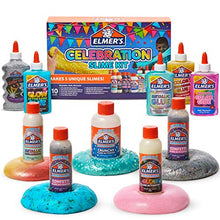 Load image into Gallery viewer, Elmer's Celebration Slime Kit | Slime Supplies Include Assorted Magical Liquid Slime Activators and Assorted Liquid Glues, 10 Count
