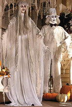 Load image into Gallery viewer, Halloween Prop Lifesize Animated Ghost Bride and Groom with Flashing Red Eyes
