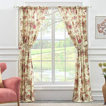Load image into Gallery viewer, Greenland Home Antique Rose Curtain Panel Pair, 84 x 84 inches, Multi Color
