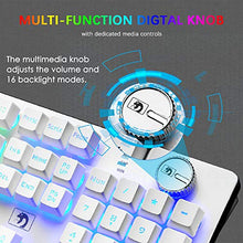 Load image into Gallery viewer, FELiCON Rechargeable Gaming Wireless Keyboard and Mouse Set Rainbow RGB LED Backlit Suspended Keycap Mechanical Feel 4800mAh Large Capacity Lithium Battery for Mac PC Laptop Computer Game Work Office
