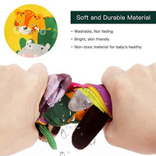Load image into Gallery viewer, beiens Baby Books Toys, Touch and Feel Crinkle Cloth Books for Babies, Infants &amp; Toddler, Early Development Interactive Car &amp; Stroller Soft Toys Gifts for Boys &amp; Girls (Jungle Tails-1 Book)
