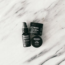 Load image into Gallery viewer, Brickell Men's Advanced Anti-Aging Routine, Night Face Cream, Vitamin C Facial Serum and Eye Cream, Natural and Organic, Scented
