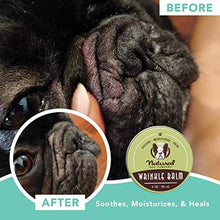 Load image into Gallery viewer, Natural Dog Company Wrinkle Balm (2-oz tin) | Healing and Soothing Balm | All-Natural and Organic | Vegan and Veterinarian-Approved | for Face Wrinkles and Skin Folds | Ideal for Bulldogs and Pugs
