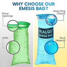 Load image into Gallery viewer, Hospital Vomit Bags - Car Throw Up Bag - for Airsick Travel &amp; Motion Sickness - Leak Resistant Medical Grade Puke Bag - Disposable Barf Bags Throw Up, Nausea, 1000ml (36 Pack)
