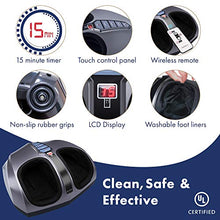Load image into Gallery viewer, Miko Shiatsu Foot Massager With Deep-Kneading, Multi-Level Settings, And Switchable Heat Charcoal Grey
