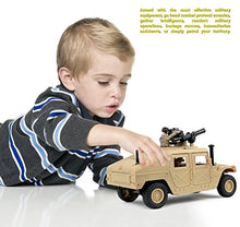 Load image into Gallery viewer, Click N' Play Military Humvee Vehicle 20 Piece Play Set with Accessories
