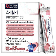 Load image into Gallery viewer, Probiotics-for-Women Prebiotics-and-Probiotics-Powder, 100-Billion-CFUs 45-Day-Supply, Women's-Probiotic with D-Mannose and Cranberry for Urinary Tract/Gut/ Digestive Health/Weight Management

