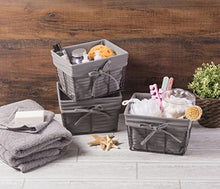 Load image into Gallery viewer, DII Farmhouse Chicken Wire Storage Baskets with Liner, Small, Vintage Grey, 9x7x6", 3 Piece

