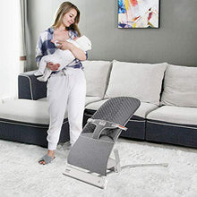Load image into Gallery viewer, RONBEI Baby Swing Bouncer, Portable Swing, Automatic Swing Bouncer for Baby/Infants, 2 Speed Vibration (Grey)
