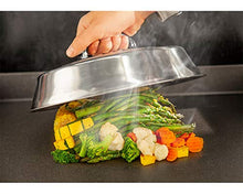 Load image into Gallery viewer, Blackstone Griddle Accessories - 12 Inch Round Basting Cover - Stainless Steel - Cheese Melting Dome and Steaming Cover - Best for Use in Flat Top Griddle Grill Cooking Indoor or Outdoor
