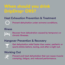 Load image into Gallery viewer, DripDrop ORS – Patented Electrolyte Powder for Dehydration Relief Fast - For Workout, Hangover, Illness, Sweating &amp; Travel Recovery - Watermelon, Berry, Lemon Variety Pack - 32 Servings (11.29 oz)
