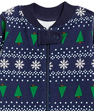 Load image into Gallery viewer, Moon and Back by Hanna Andersson Unisex Babies' One-Piece Holiday 100% Cotton Footless Pajamas, Winter/Fair Isle, 3-6 Months
