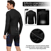 Load image into Gallery viewer, Cycling Jersey for Men, Long Sleeve 1/4 or Full Zip Mountain Road Bike Bicycle Shirts Riding MTB Top with 3 Rear Pocket (Black-Short Sleeve, Medium)
