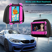 Load image into Gallery viewer, Tablet Holder for Car Back Seat, Car Headrest Mount Holder, Headrest Tablet Holder for Kids with Silicon Anti-Slip Holding Net, Angle-Adjustable Car Mount Fits All 7-10.5’’ Tablets
