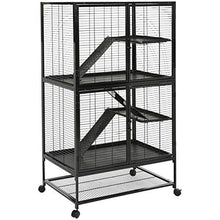 Load image into Gallery viewer, AmazonBasics Small Animal Metal Pet Cage with Wheels, Two-Story (63-Inch)
