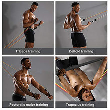 Load image into Gallery viewer, ihuan [Update 2020] Resistance Bands Exercise Set with Door Anchor, Ankle Straps, Carry Bag and Guide for Training, Physical Therapy, Home Workout, Yoga, Pilates, Men &amp; Women Accessories(11 Pieces)

