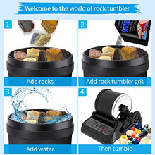 Load image into Gallery viewer, Hisoyal Rock Tumbler Grit Kit,Rock Tumbler grit and Polish Refill - 3.5 lbs Tumbling Media+polishing Ball Beads+12 Packets of brightener,Suitable for Any Brand of Rock Polisher,Rock Tumbler
