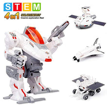 Load image into Gallery viewer, Sillbird Bundle – 2 Items STEM 12-in-1 Science Education Solar Robot Toys, 4-in-1 Solar Science Robot kit for Kids - Space Moon Exploration Fleet Toys kit
