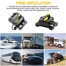 Load image into Gallery viewer, 60 Amp Circuit Breaker, Huazu Inline Fuse Inverter with Manual Reset for Car Audio RV ATV Marine Boat Truck Trolling Motors 12V- 48V DC Water Proof (Surface Mount-60A)
