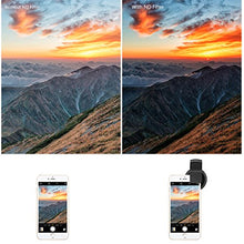 Load image into Gallery viewer, Neewer 37mm Clip-on ND 2-400 Cellphone Camera Lens Filter Kit: Adjustable Neutral Density Filter with Phone Clip for iPhone X 8 plus 7 Plus 7 6 6S Plus Samsung HTC Motorola iPad and Other Smartphones
