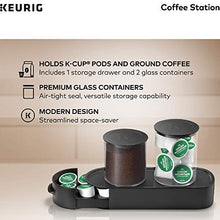 Load image into Gallery viewer, Keurig K-Cup Pod &amp; Ground Coffee Storage Unit, Coffee Storage, Holds up to 12 ounces of Ground Coffee &amp; 12 K-Cup Pods, Black
