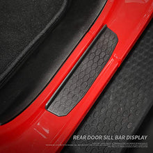 Load image into Gallery viewer, CheroCar Door Sill Guards Entry Scuff Plate Cover Door Sill Guards Entry Scuff Plate Cover Jeep Wrangler Accessories(for 2018-2022 JL JLU &amp; 2020-2022 JT (Black)
