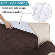 Load image into Gallery viewer, 100% Waterproof Non-Slip Furniture Covers for Leather Recliner Covers for Large Recliner Seat Width Up to 30 Inch Couch Covers with Non Slip Backing (Oversized Recliner: Seat Width Up to 30", Brown)
