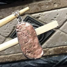 Load image into Gallery viewer, Natural Copper Nugget 925 Solid Sterling Silver Pendant 40mm
