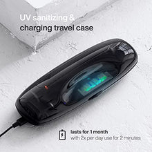 Load image into Gallery viewer, AquaSonic Black Series PRO – Ultra Whitening Toothbrush w UV Sanitizing Base – 4 Modes &amp; Smart Timers – UV Sanitizing &amp; Charging Travel Case – UltraSonic Electric Tooth Brush – 6 Proflex Brush Heads
