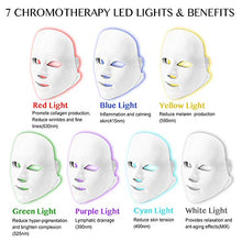 Load image into Gallery viewer, 7 Colors Light Mask, Home Light T herapy Facial Mask (7 Colors)
