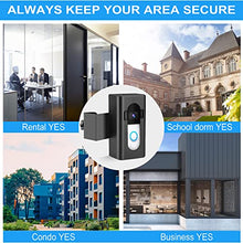 Load image into Gallery viewer, Anti-Theft Doorbell Mount Video Doorbell Door Mount for Apartment Door Compatible with Ring Video Doorbell 4/3/3 Plus/2/1/2020 2021 Pro Pro 2 No-Drill Mounting Bracket Holder for Blink
