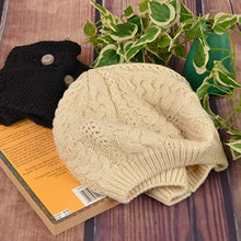 Load image into Gallery viewer, BG Soft Knit Solid Color Beanie, Chic, and Lightweight Crochet Knitted Style Beanie Hat for Women, One Size Slouchy - Navy
