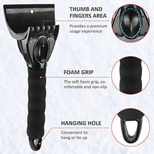 Load image into Gallery viewer, YES.YM Car Ice Scraper for Windshield,Snow Scraper (2Pack) Snow Ice Scraper for Car with Foam Handle,Heavy-Duty Frost and Snow Removal Tool for Car Windshield and Window
