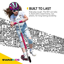 Load image into Gallery viewer, Swagtron SK1 Kick Start Electric Scooter for Kids with Extended Life Battery, ATSM Certified, Adjustable, Ages 5+, Cotton Candy Pink
