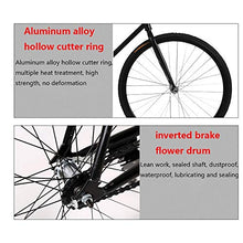 Load image into Gallery viewer, GYZLZZB Bend Handle Fixie Single Speed 700C 26 Inch Commuter City Road Bike High Carbon Steel Frame | Frame Urban Reverse Braking Fixed Gear Bicycle Retro Vintage Adult Ladies Men(Green and Black)

