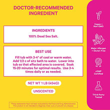 Load image into Gallery viewer, Pink Stork Postpartum Sitz Bath Soak: Dead Sea Salt for Perineal Care + Cleansing, Postpartum Recovery, Labor + Delivery Essentials, Women-Owned, Unscented, 1 lb
