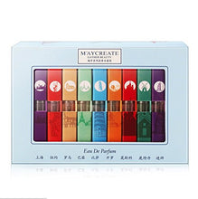 Load image into Gallery viewer, Hot Sale ! 1Set Of 9 PCS Perfume Gift Set for Women, Mini Scent Fragrances Spray Perfume for Girls Valentine's Day Gift (city)
