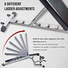 Load image into Gallery viewer, Merax Weight Bench 800 LBS Capacity, Incline Decline Exercise Utility Bench Adjustable 7+4 Positions for Multi-Purpose Workout
