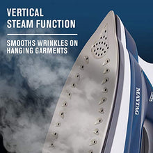 Load image into Gallery viewer, Maytag Speed Heat Steam Iron &amp; Vertical Steamer with Stainless Steel Sole Plate, Self Cleaning Function + Thermostat Dial, M200 Blue
