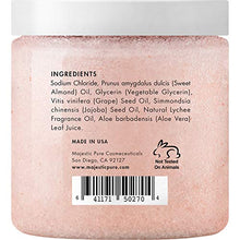 Load image into Gallery viewer, Majestic Pure Himalayan Salt Body Scrub with Lychee Oil, Exfoliating Salt Scrub to Exfoliate &amp; Moisturize Skin, Deep Cleansing - 10 oz
