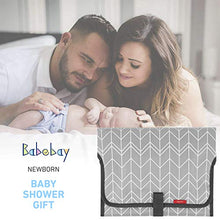Load image into Gallery viewer, Portable Changing Pad for Baby|Travel baby changing pads for Moms, Dads|Waterproof Portable Changing Mat with Built-in Pillow|Excellent Baby Shower/Registry Gifts
