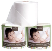 Load image into Gallery viewer, 100 Sheets, Flushable &amp; Fully Biodegradable Diaper Liners
