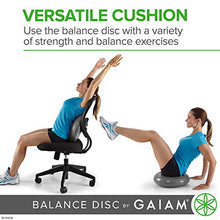 Load image into Gallery viewer, Gaiam Balance Disc Wobble Cushion Stability Core Trainer For Home Or Office Desk Chair &amp; Kids Alternative Classroom Sensory Wiggle Seat
