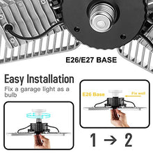 Load image into Gallery viewer, LZHOME LED Garage Lights, Deformable LED Garage Ceiling Lights 9000 Lumens, 82W CRI 80 Led Shop Lights for Garage, Adjustable Garage Lights, Led Garage Lighting (No Motion Activated) (1-Pack)
