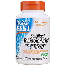 Load image into Gallery viewer, Doctor's Best Stabilized R-Lipoic Acid, 200mg/60 Count
