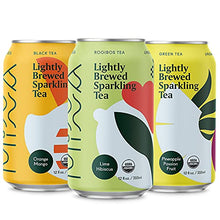 Load image into Gallery viewer, Minna Organic Sparkling Iced Tea - VARIETY PACK: No Sugar, Zero Calorie, Lightly Brewed, Refreshing, Non-GMO, Fair Trade, 12 Fl Oz Cans [12-Pack]
