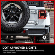 Load image into Gallery viewer, FieryRed LED Tail Lights Compatible with 2018-2021 Jeep Wrangler JL Brake Reverse Light Rear Back Up Lights Daytime Running Lamps
